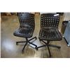 Image 1 : 2 BLACK ROLLING OFFICE CHAIRS