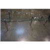 Image 3 : MODERN GLASS COFFEE TABLE W/ SPIN OUT SECTION