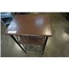 Image 3 : METAL AND WOOD WINE RACK END TABLE