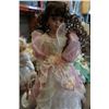 Image 2 : 3FT PORCELAIN DOLL AND 3 OTHER PORCELAIN DOLLS