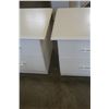 Image 2 : PAIR OF 2 DRAWER WHITE NIGHTSTANDS