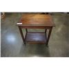 Image 1 : VINTAGE 2 TIER WALNUT TROLLEY