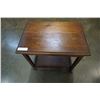 Image 2 : VINTAGE 2 TIER WALNUT TROLLEY