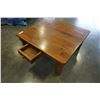 Image 3 : MODERN 1 DRAWER WOODEN COFFEE TABLE