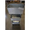 Image 3 : 3 TIER METAL ROLLING CART