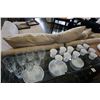 Image 1 : 41PCS OF ASSORTED CORELLE DISHES AND MUGS, AND 7 GLASSES