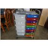 Image 1 : ROLLING METAL 15 DRAWER ORGANIZER