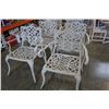 Image 2 : 6 METAL PATIO CHAIRS