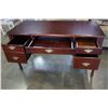 Image 2 : MAHOGANY 3 DRAWER DESK