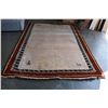 Image 1 : VINTAGE 7 X 10 FOOT HAND KNOTTED AND DYED PERUVIAN AREA CARPET