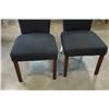 Image 2 : 2 BLACK FABRIC CHAIRS