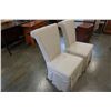Image 8 : 2 BLACK FABRIC CHAIRS
