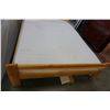 Image 2 : PINE DOUBLE SIZE BEDFRAME WITH IKEA MATTRESS