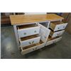 Image 4 : PINE 6 DRAWER DRESSER BY KATHY IRELAND W/ MIRROR