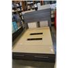 Image 1 : MODERN DOUBLE SIZE PLATFORM BEDFRAME W/ 6 DRAWERS