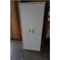 2 DOOR WHITE PANTRY SHELF