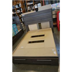 MODERN DOUBLE SIZE PLATFORM BEDFRAME W/ 6 DRAWERS