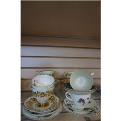 LOT OF CHINA CUPS AND SAUCERS