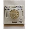 Image 1 : 999 Fine Silver Buffalo Cheif 1/4oz Silver Bullion Coin