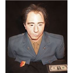 MILITARY OFFICER RESIN BUST WITH REAL HAIR AND CLOTHING INDUSTRIAL STRENGTH