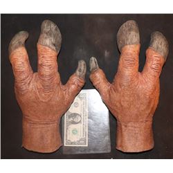 CREATURE ALIEN DEMON MATCHED PAIR OF WEARABLE HANDS