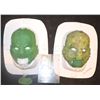 Image 1 : LIZARD MAN PAIR OF SCALED FACIAL APPLIANCES