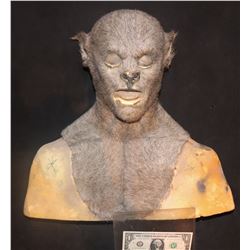 WEREWOLF FULL HEAD AND CHEST MASK ON BUST