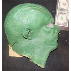 GREEN ALIEN FULL HEAD LATEX MASK