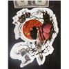 Image 1 : DARK FAIRY LOT OF 20 LARGE VINTAGE STICKERS