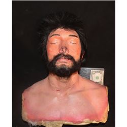 HEAD FOAM BUST WITH HAIR AND BEARD