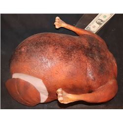 MAN TURKEY BASTED AND ROASTED FOR THANKSGIVING