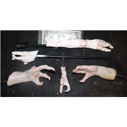 IT'S ALIVE BLOODY MUTANT BABY ARMS ON RODS LOT