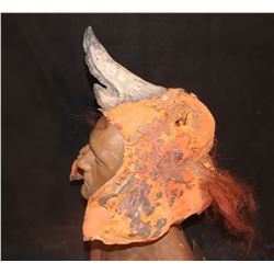 OLD HORNED MONSTER MASK FROM UNKNOWN PRODUCTION