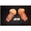 Image 1 : THE NUTTY PROFESSOR THE KLUMPS PAIR OF FAT FEET WITH STUBBED TOE