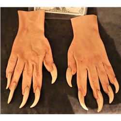 X-MEN SABRETOOTH SCREEN USED STUNT STAGE 3 SILICONE GLOVES WITH CLAWS 2