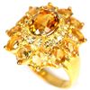 Image 1 : NATURAL AAA ORANGISH YELLOW CITRINE Ring