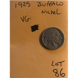 1925 Buffalo Nickel Very Good Grade