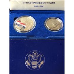 1986 US Silver Liberty Coins Collection in Original US Mint Box