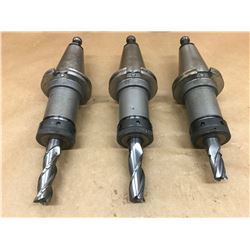 (3) COMMAND C6C5-1000 CAT 50 TOOL HOLDER W/ MISC. TOOLING