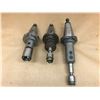 Image 1 : (3) COMMAND MISC. CAT 50 TOOL HOLDER W/ QUICK CONNECT ADAPTER * SEE PICS FOR PART #*