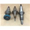 Image 1 : (3) COMMAND MISC. CAT 50 TOOL HOLDER W/ MISC. TOOLING * SEE PICS FOR PART #*