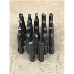 (22) MISC. MORSE TAPER SPLIT SLEEVE DRILL & REAMER DRIVER *VARIOUS SIZES*