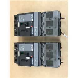 (2) SQUARE D HJL26015 CIRCUIT BREAKER