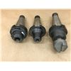 Image 1 : (3) ISCAR MISC. CAT 50 TOOL HOLDER W/ INGERSOLL 15N1Z0886R02 END MILL*SEE PICS FOR PART #*