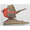 Image 1 : Life sized Male cardinal carving by Bob Fowle, Hi