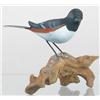 Image 1 : Approx. life sized male towhee mounted on driftwo