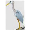 Image 1 : Miniature great blue heron on a burl base in XOC.