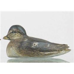 Tiny miniature decoy ca. mid to early 1900s with 