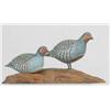 Image 1 : Miniature pair of Chukka partridge by A. J. King,