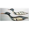 Image 1 : Pair of racy red breasted mergansers by a Canadia